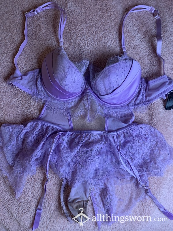 Ann Summers Lace Lilac Babydoll