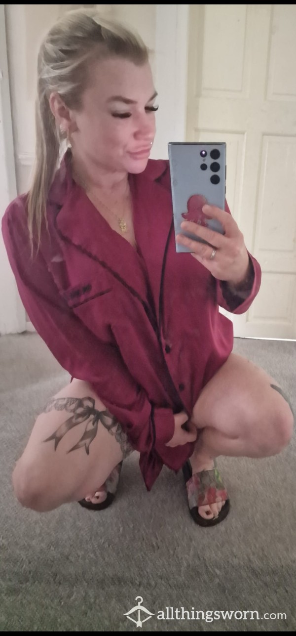 Ann Summers Oversized Red Satin Night Shirt 🥰 For A Pretty Princess 😘