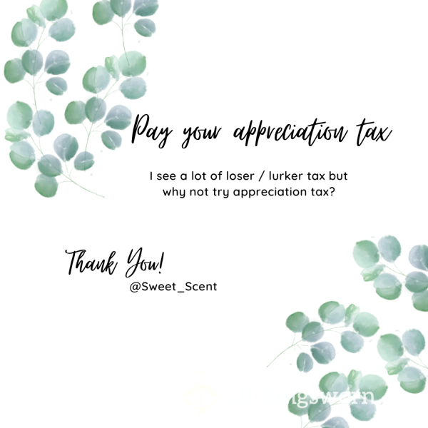 Appreciation Tax
