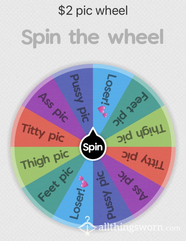 Are You Feeling Lucky? Spin My Picture Wheel 💕🎰