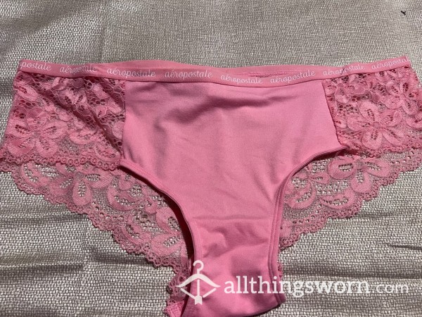 Aeropostle Pink Satin And Lace Panties