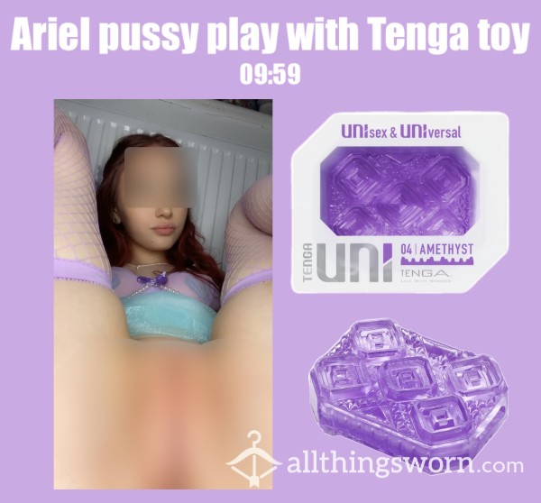 Ariel Pussy Play With Tenga Toy💜