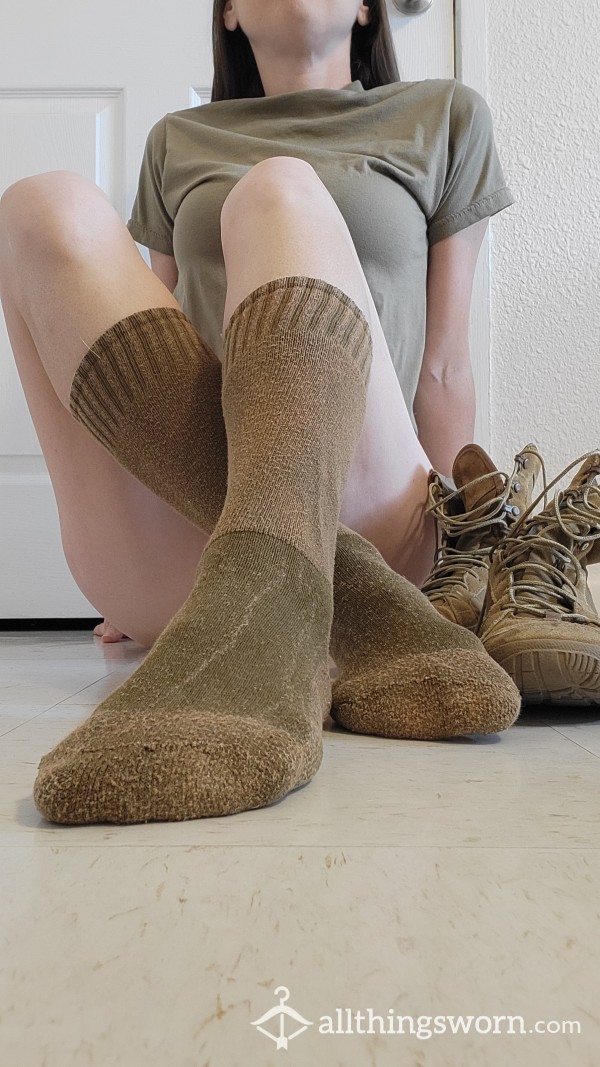 Army Socks, Military Worn 1 Year