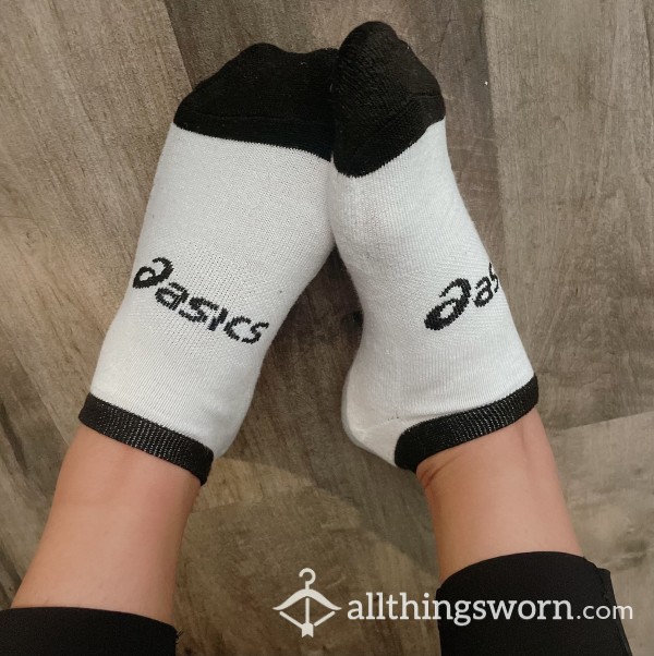 Asics Cotton White Socks
