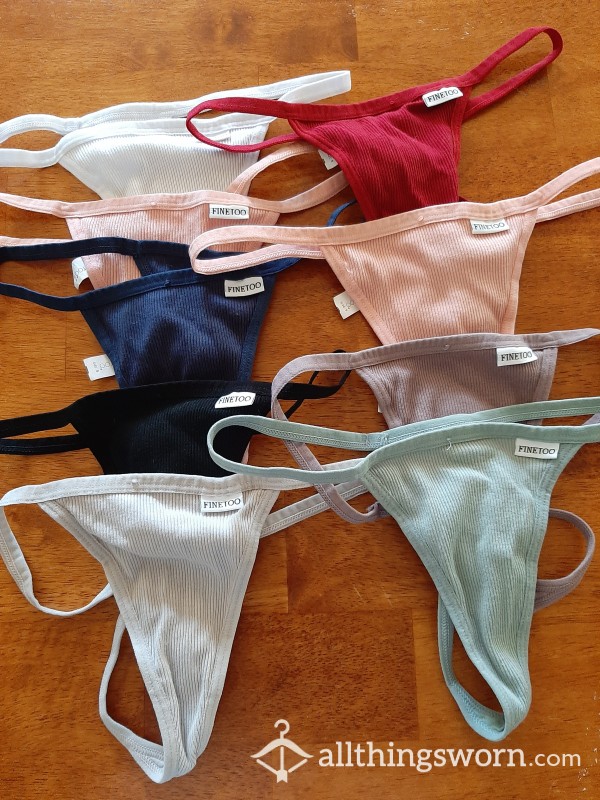 Assorted Colored Thongs **RED SOLD**