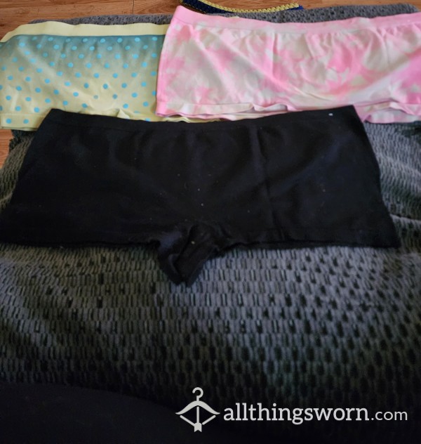 Assorted Worn Boyshorts  Panties