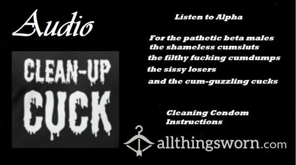 Audio - Alpha's Condom Cleaning Instructions (CEI)