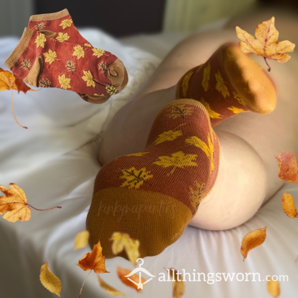 🍁 Autumn Leaves Socks - Includes 48-hour Wear & U.S. Shipping