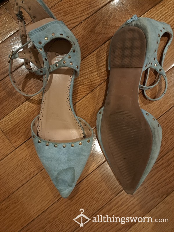 Baby Blue Filthy Flats