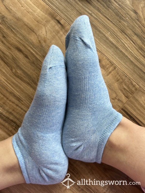 Baby Blue Marl Smelly Socks