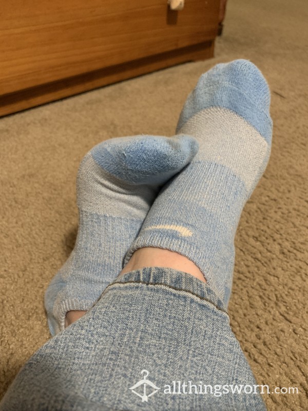 Baby Blue Nike Socks