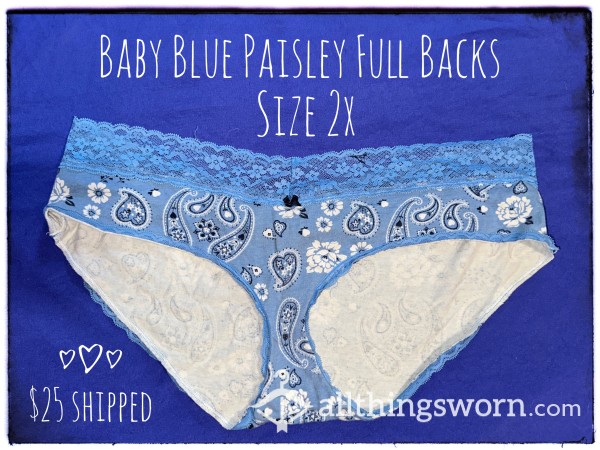 Baby Blue Paisley