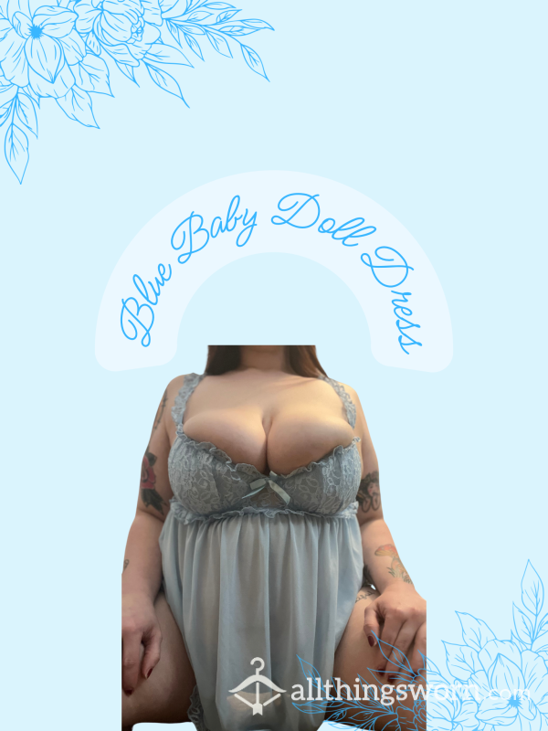 Baby Blue Well-worn And Fucked In Dress 👗 💦🤍