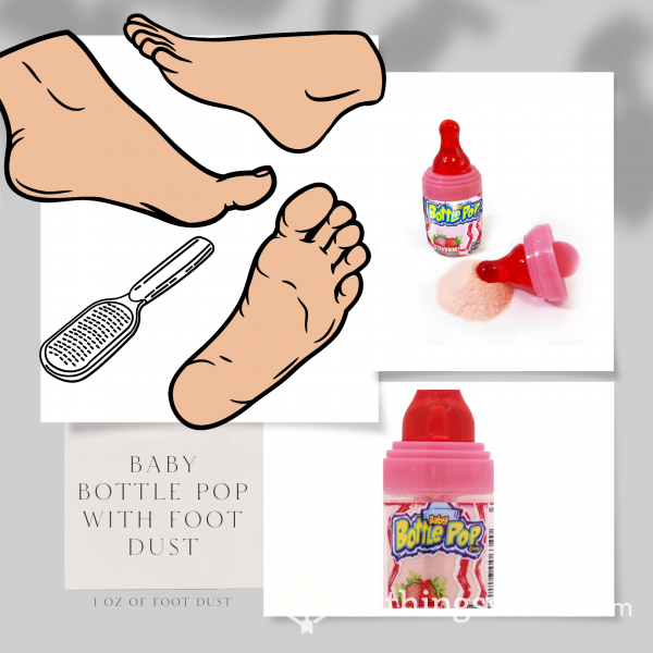 🏖️ Baby Bottle Pop With Foot Dust 🏖️