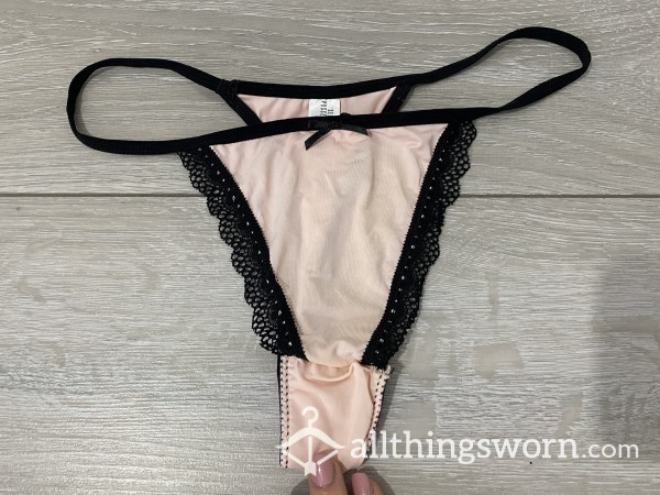 Baby Pink And Black G String