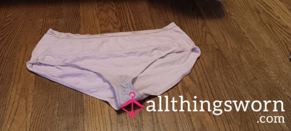 Baby Pink Cotton Full-Back Panties- Size XL