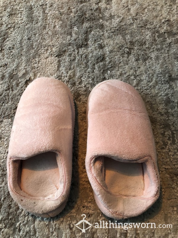 Baby Pink Memory Foam Slippers
