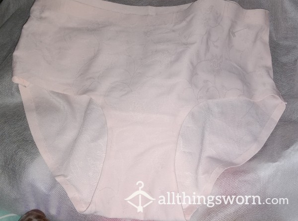 Baby Pink Panty With Delicate Pattern, Size SMALL