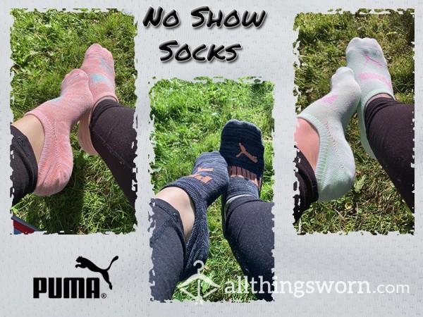 🗣 Back In STOCK Beloved No Show PUMA Socks ⭐️ 50 Hour Wear! ~ 6 Pictures 💫