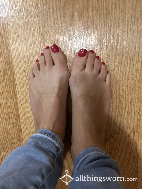 Bare Feet With Fresh Polish!