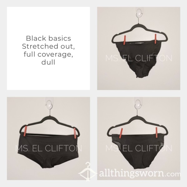 Basic Black Well-worn Panties
