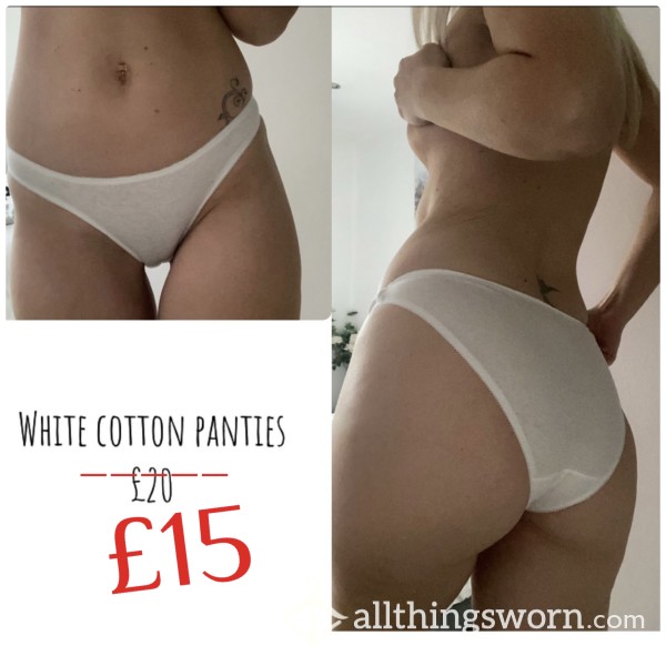 Basic Cotton White Panties