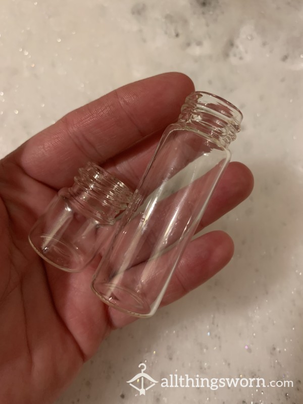 Bath Water Vials! Large Or Small Filled With Current Bath Water. Will Fill To Order As Well!