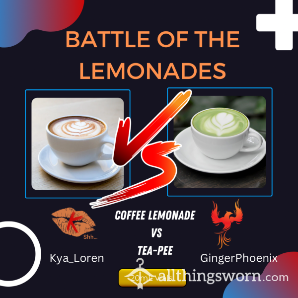 Battle Of The Lemonades!  Coffee Lemonade Vs. Tea Pee!  (aka "Vial Kombat!")