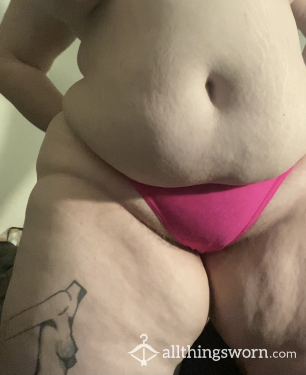 BBW Virgin Mistress Wears Pink G-string Just For You!