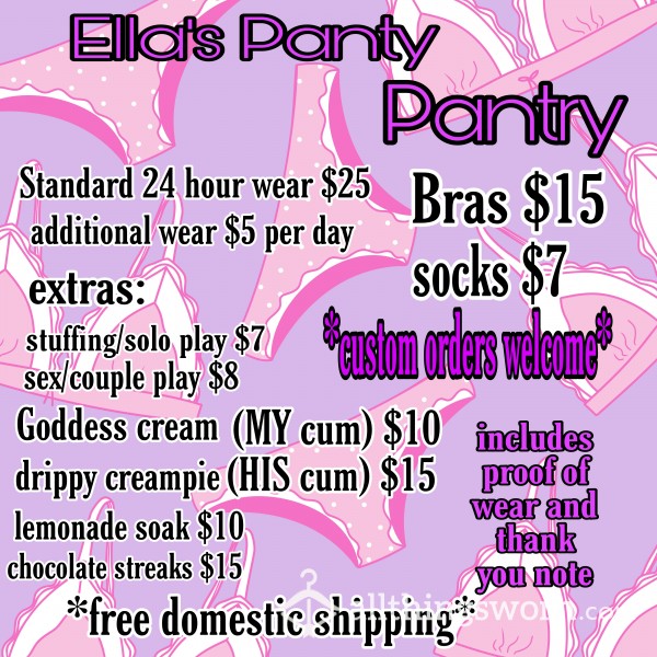 PANTY PANTRY IS OPEN! What Are You Craving?