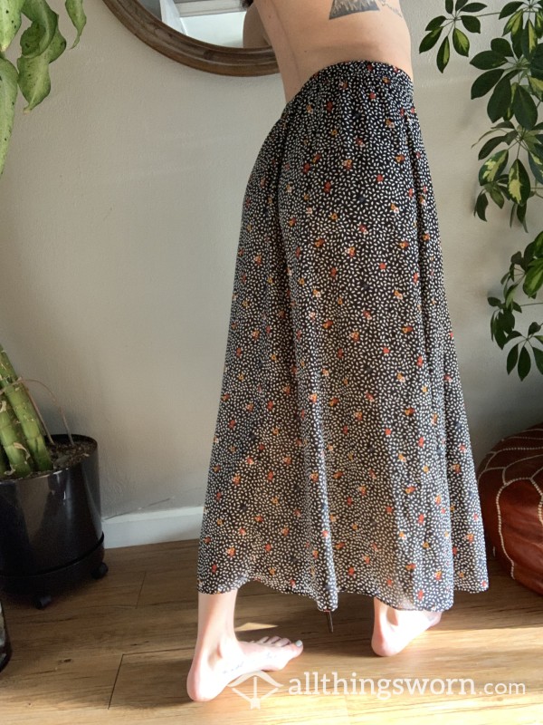 Beautiful Floral Maxi Skirt
