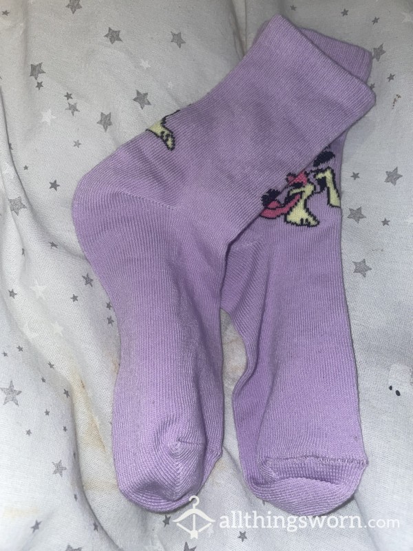 Beautiful Purple Socks Tight Fitting