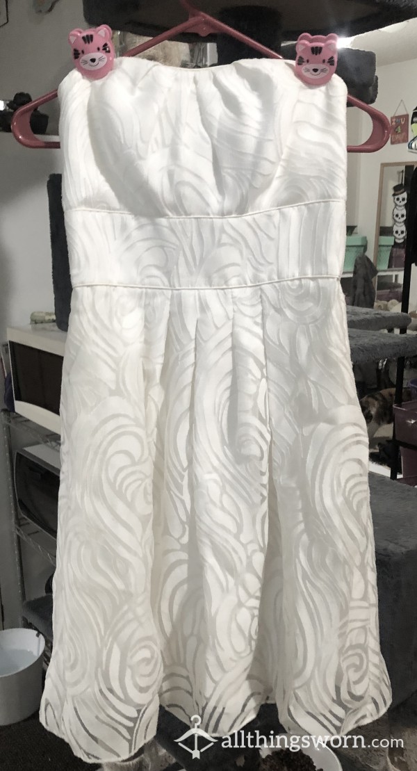 White Tubetop Dress Size Zero