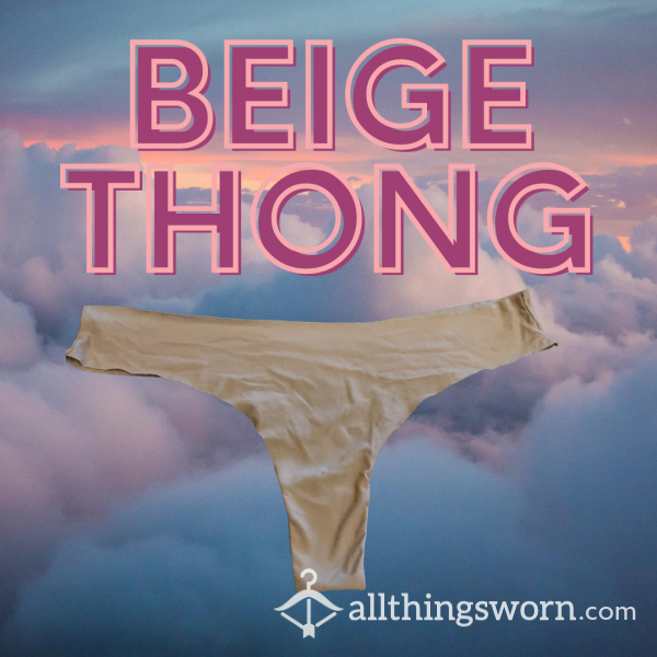 Beige Thong