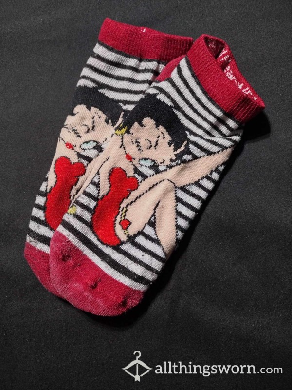 Betty Boop! Ankle Socks, 3 Day Wear.