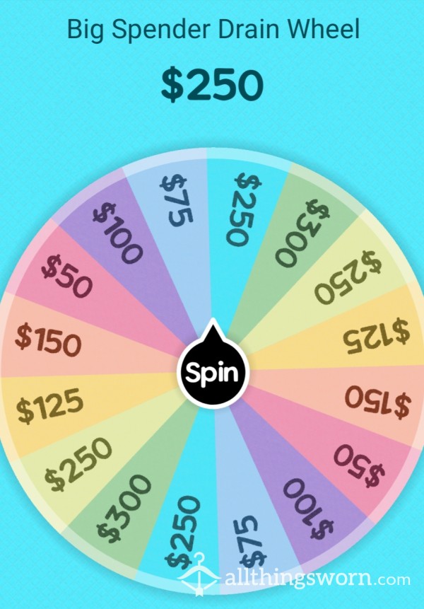 Big Spender Drain Wheel For High Rollers Only