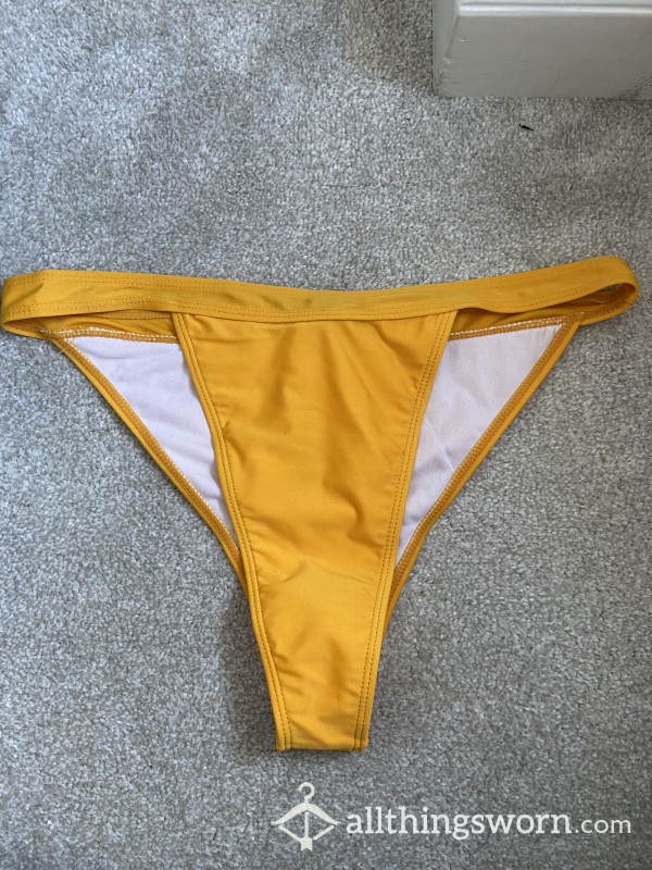 Bikini Bottom Yellow Thong- Custom Wear