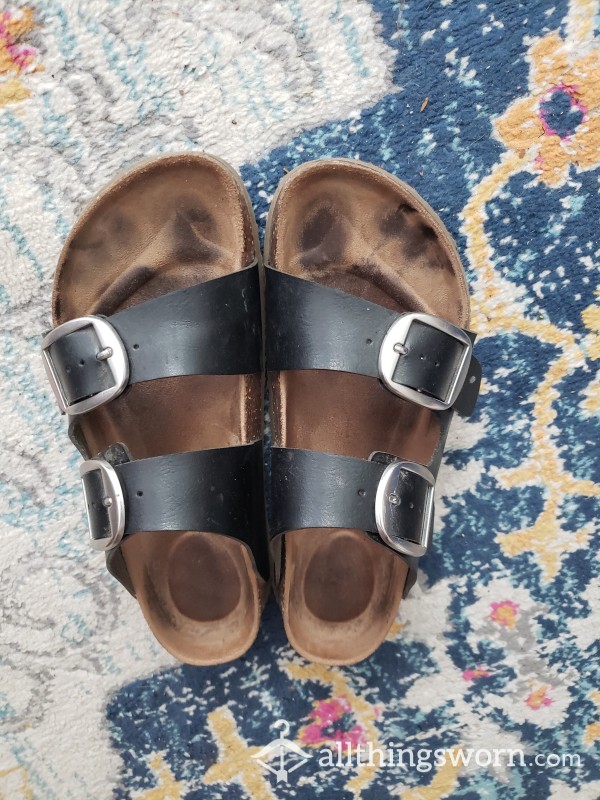 Birkenstock Like Sandals 🎀 With Feet Imprints