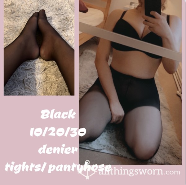 Black 10/20/30 Denier Tights/ Pantyhose