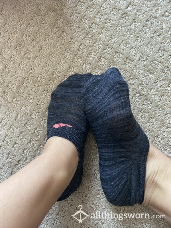 Sweaty Black Adidas Ankle Socks