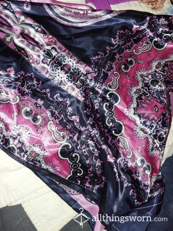 Black And Coloured Scarf Silk