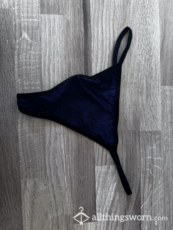 Black And Navy Blue G-string