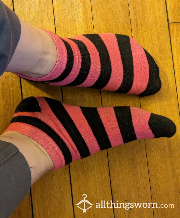 Black And Pink Socks
