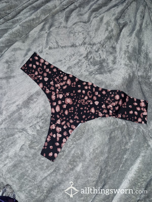 Black And Pink Thong, Well Worn, Much Loved