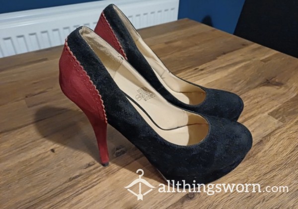 Black And Red Heels Size 8
