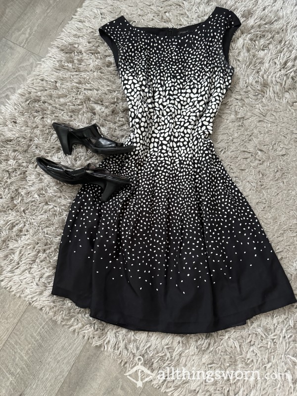 Black And White Dress And Heels