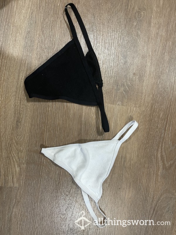 Black And White Thongs Available!