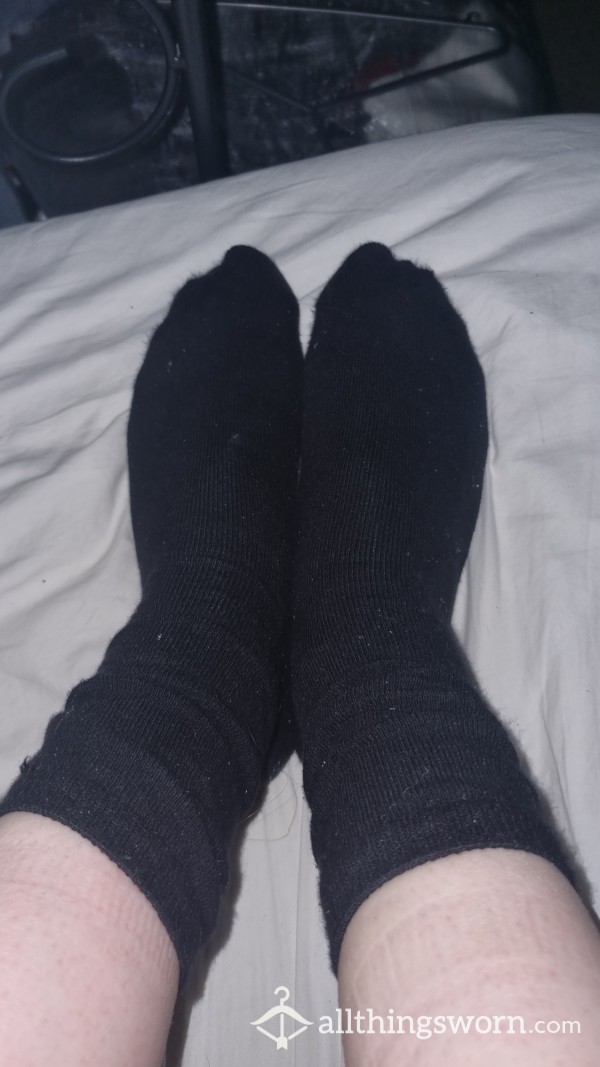 Black Ankle Socks 48hr Wear 🧦