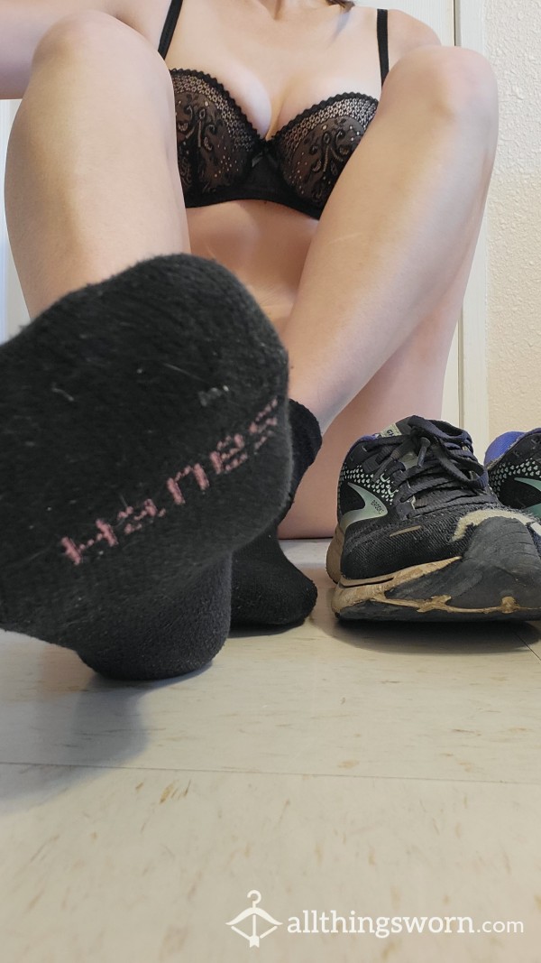 Black Ankle Socks, Used For Hiking