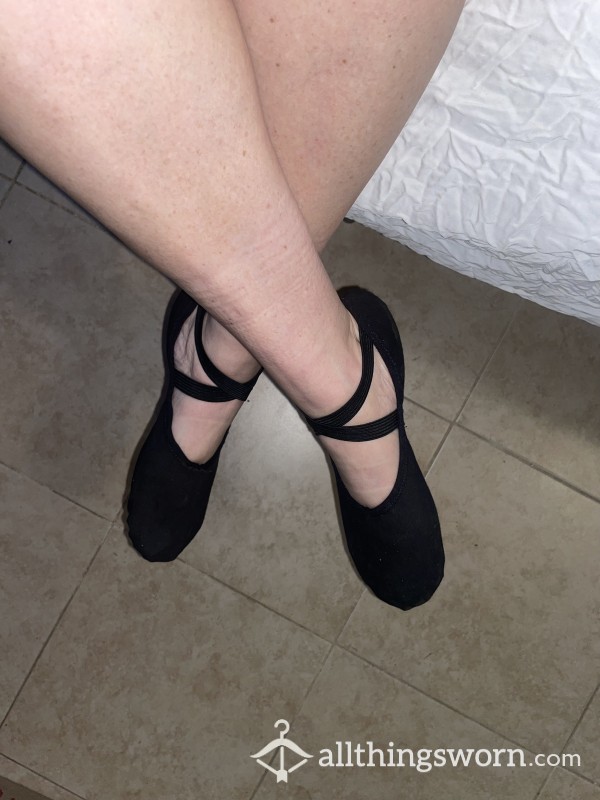 SOLD Black Ballet Slippers Flats Stinky Smelly Dirty